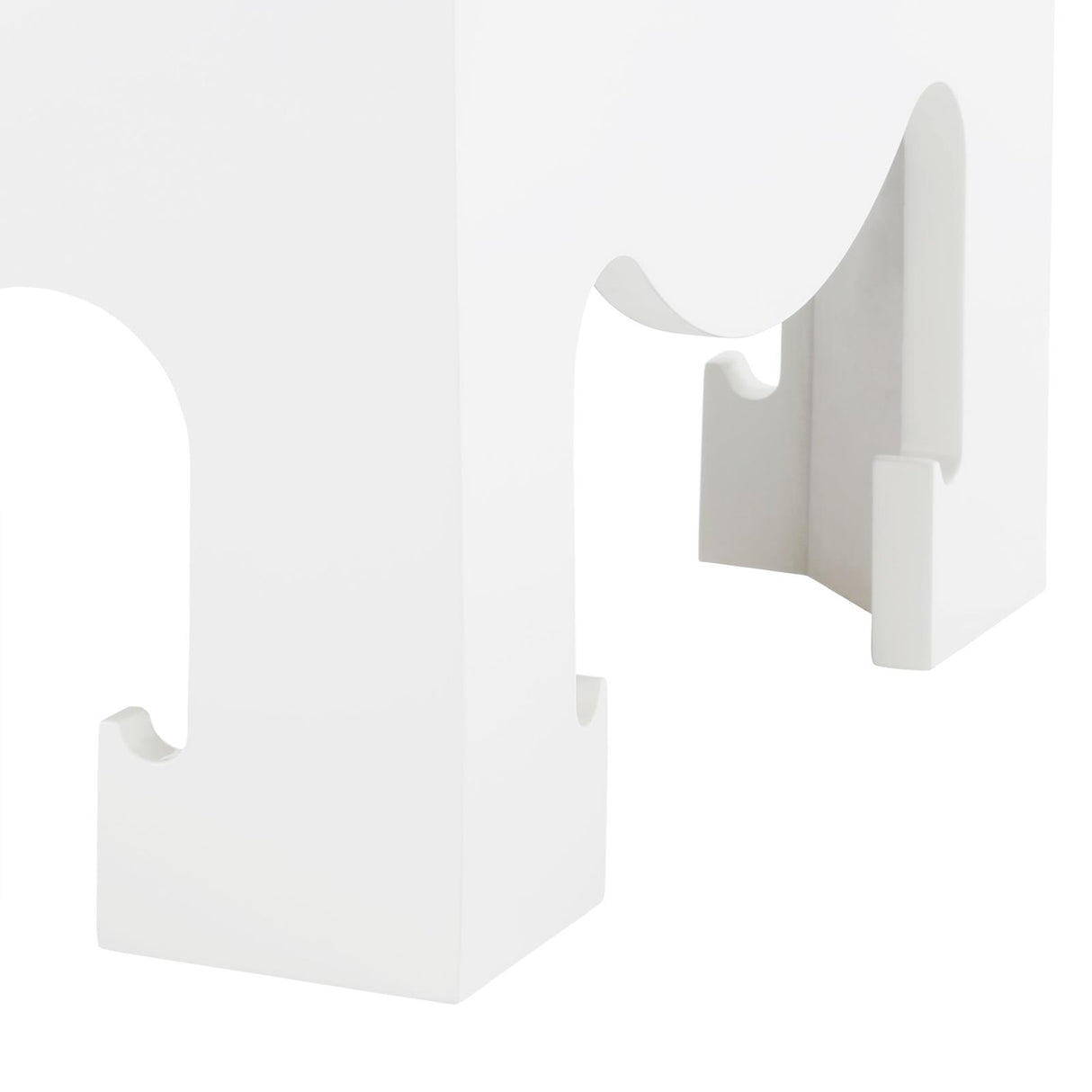 Villa & House Chiffon White Jacqui 3-Drawer Side Table