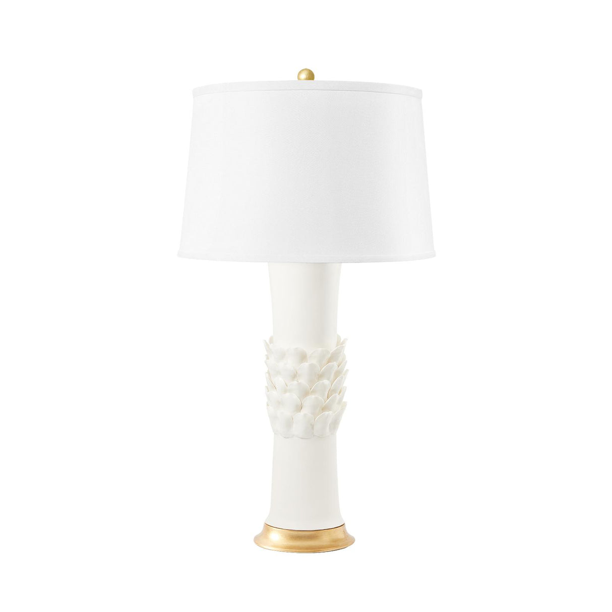 Villa & House Blanc de Chine Jasmine Lamp Without Shade
