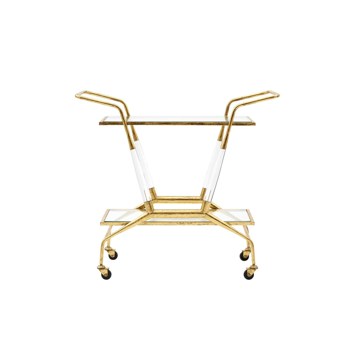 Villa & House Gold Leaf Jepson Bar Cart