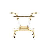 Villa & House Gold Leaf Jepson Bar Cart