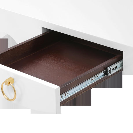 Villa & House Chiffon White Jordan Console/Desk