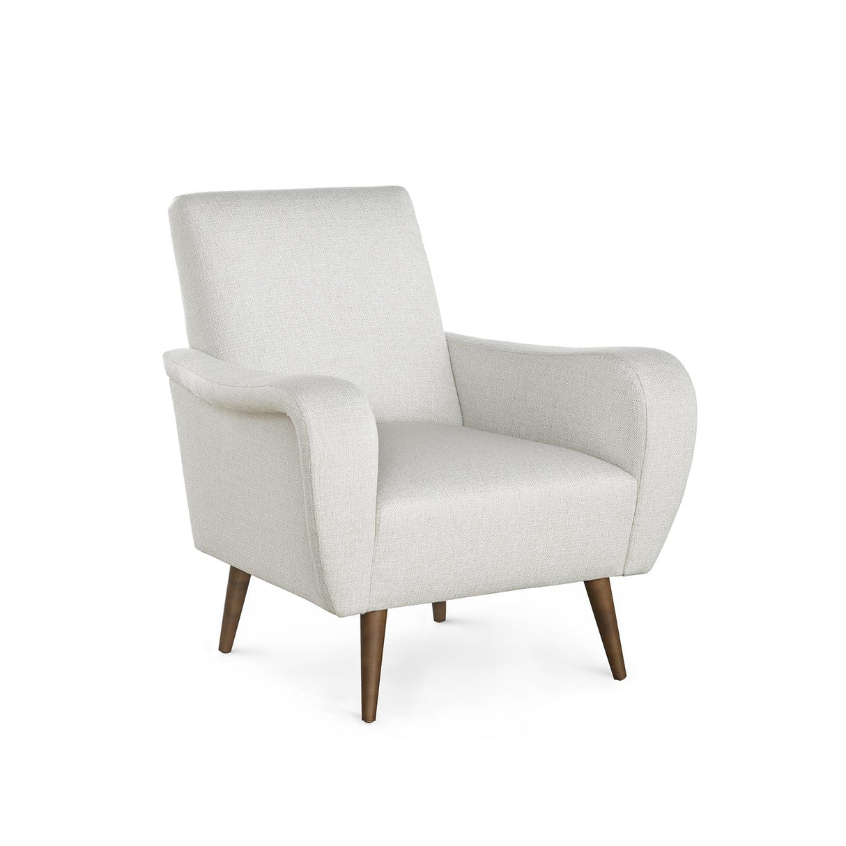 Villa & House Kingston Warm White Leonard Club Chair,Kingston Warm White,Fruitwood Finish