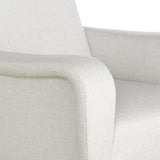Villa & House Kingston Warm White Leonard Club Chair,Kingston Warm White,Fruitwood Finish