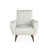 Villa & House Kingston Warm White Leonard Club Chair,Kingston Warm White,Fruitwood Finish