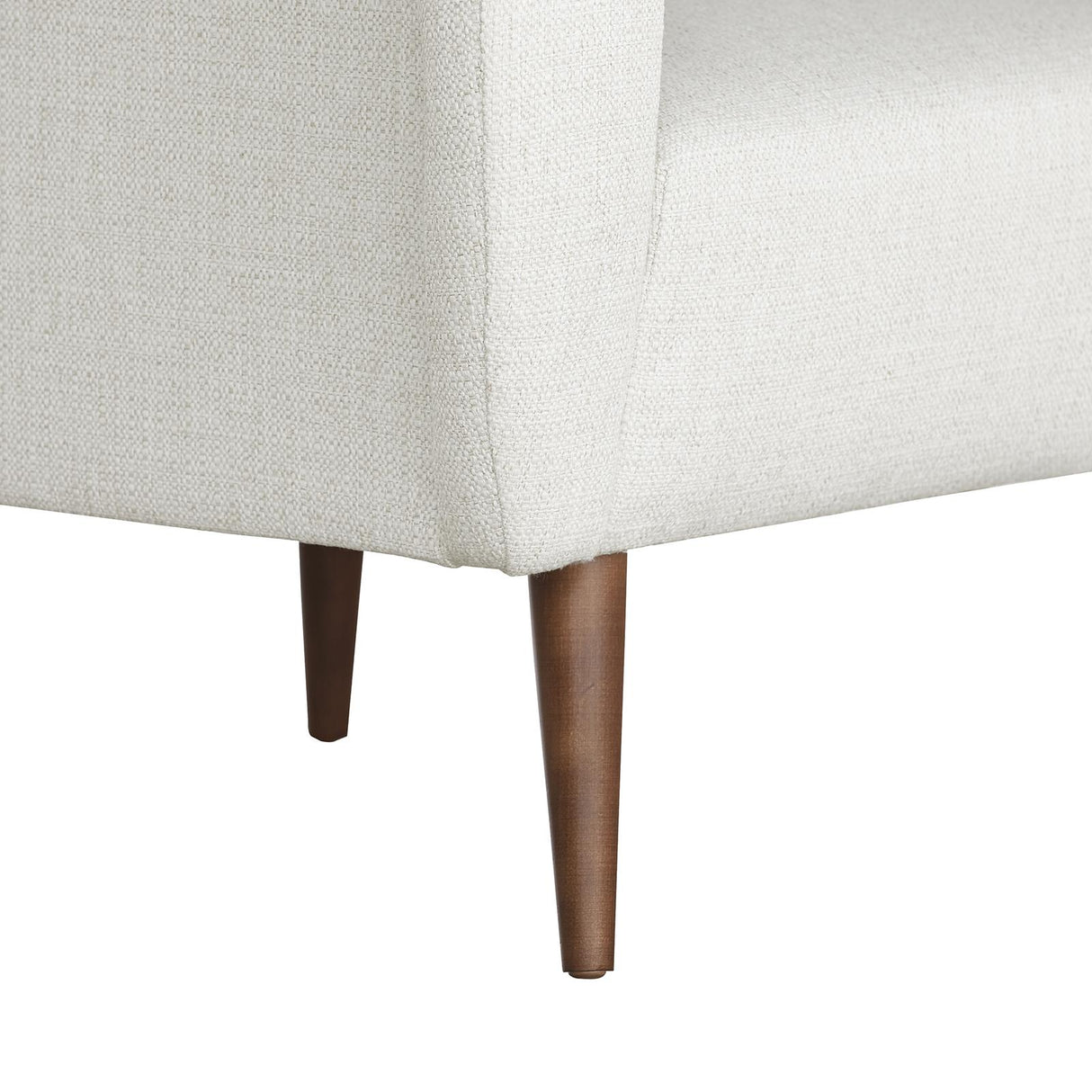 Villa & House Kingston Warm White Leonard Club Chair,Kingston Warm White,Fruitwood Finish