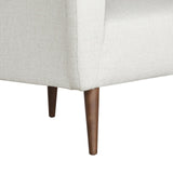 Villa & House Kingston Warm White Leonard Club Chair,Kingston Warm White,Fruitwood Finish