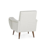 Villa & House Kingston Warm White Leonard Club Chair,Kingston Warm White,Fruitwood Finish