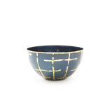 Villa & House Anthracite and Brass Loom Small Bowl