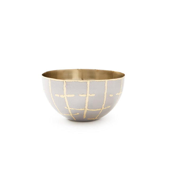 Villa & House Silver and Brass Loom Small Bowl