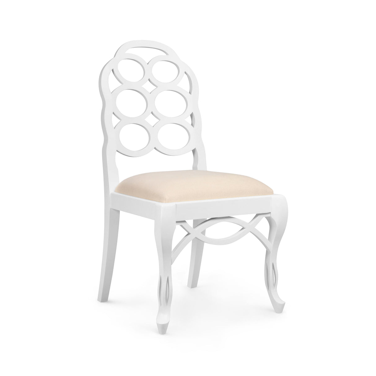 Villa & House Eggshell White Loop Side Chair
