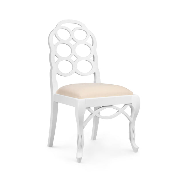 Villa & House Eggshell White Loop Side Chair