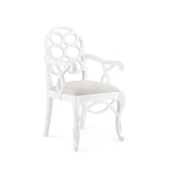 Villa & House Eggshell White Loop Armchair