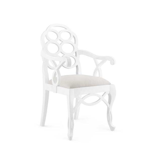 Villa & House Eggshell White Loop Armchair