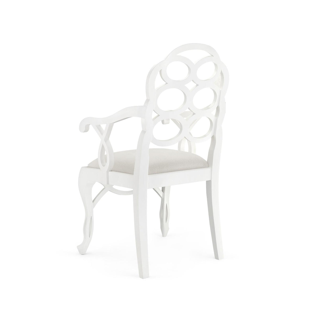Villa & House Eggshell White Loop Armchair
