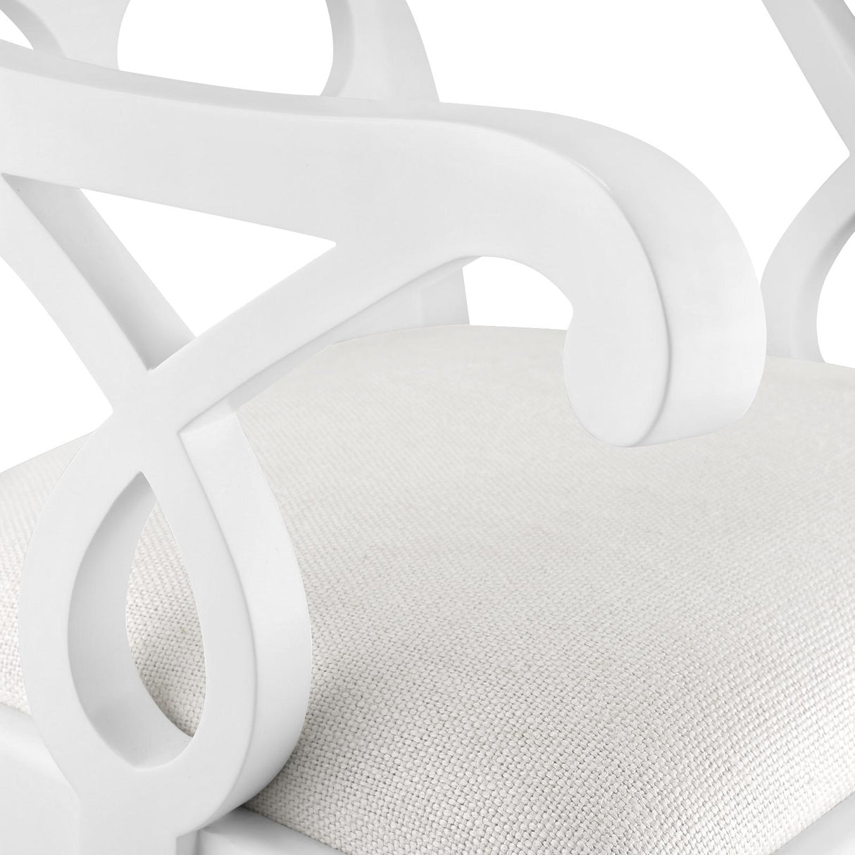Villa & House Eggshell White Loop Armchair
