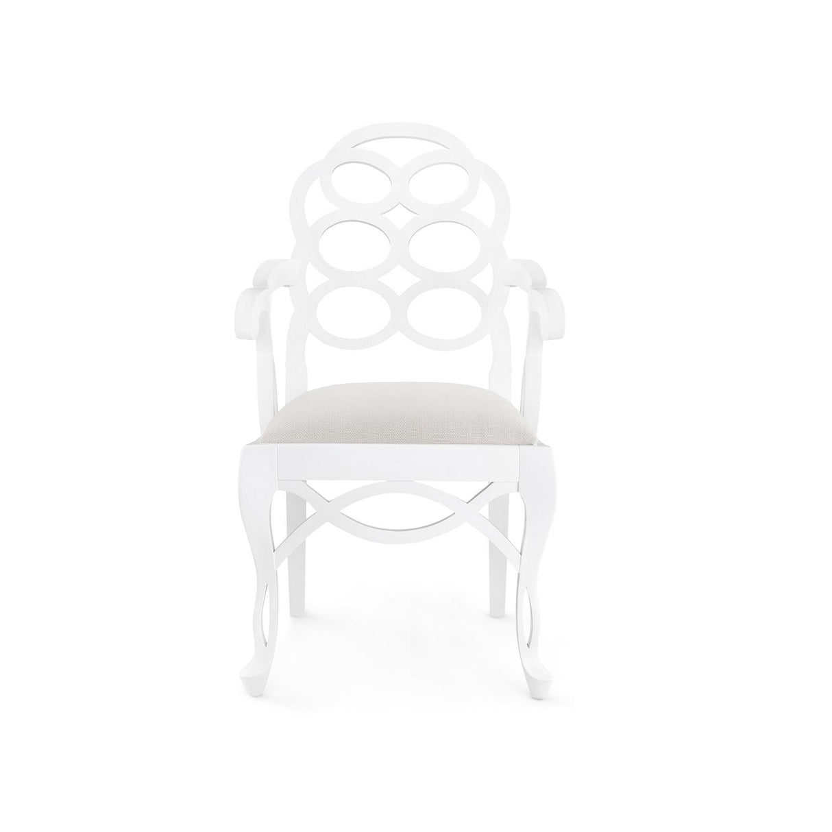 Villa & House Eggshell White Loop Armchair