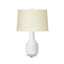 Villa & House White Cloud Mariah Lamp with Shade 17-inch White Linen, with Nickel