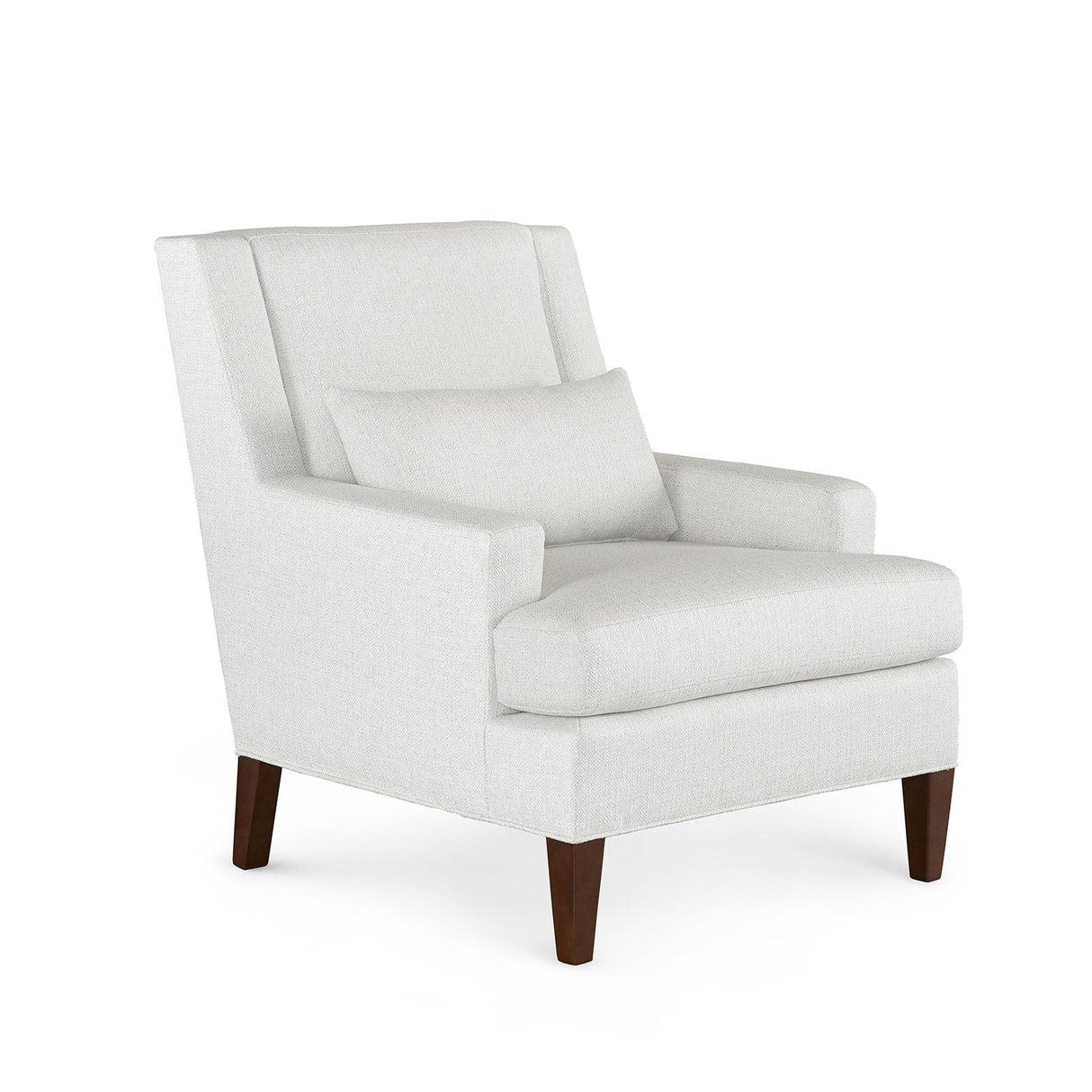 Villa & House Kingston Warm White Mina Club Chair,Kingston Warm White,Sable Finish