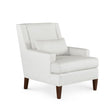 Villa & House Kingston Warm White Mina Club Chair,Kingston Warm White,Almond Finish