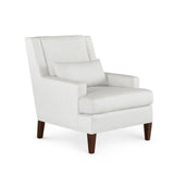 Villa & House Kingston Warm White Mina Club Chair,Kingston Warm White,Almond Finish