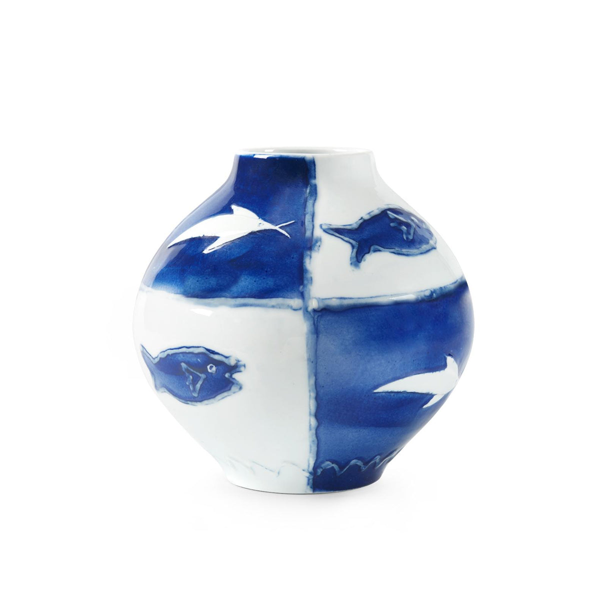Villa & House Blue and White Malaga Vase