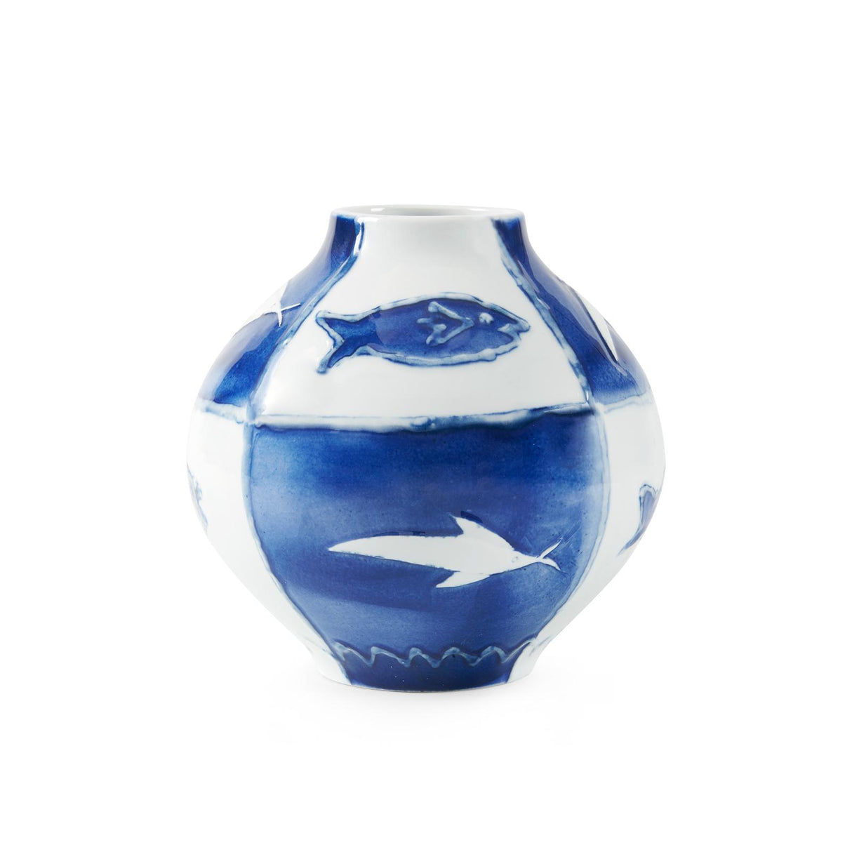 Villa & House Blue and White Malaga Vase