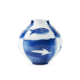 Villa & House Blue and White Malaga Vase