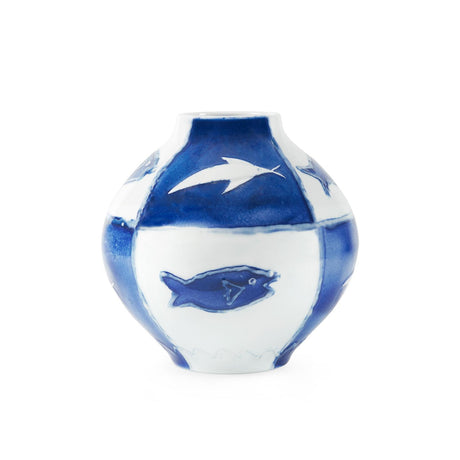 Villa & House Blue and White Malaga Vase