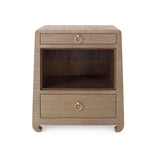 Villa & House Flax Brown Ming 2-Drawer Side Table