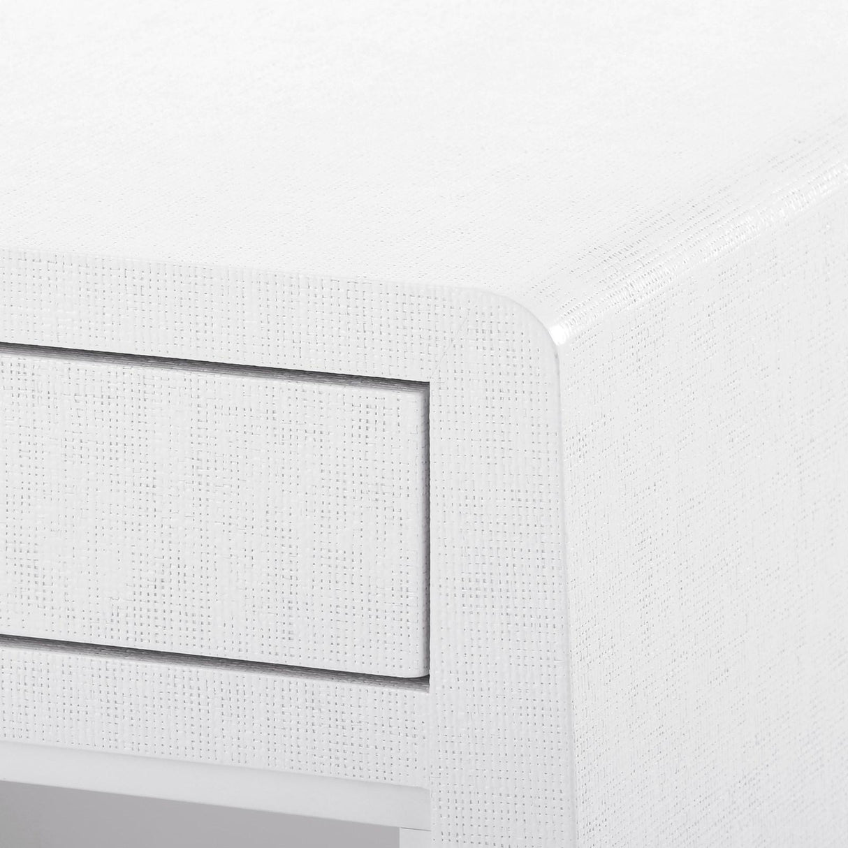 Villa & House Chiffon White Ming 2-Drawer Side Table