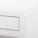 Villa & House Chiffon White Ming 2-Drawer Side Table