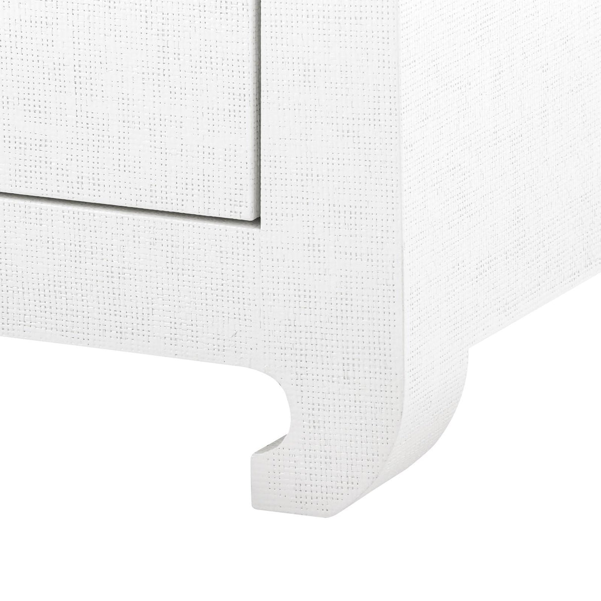 Villa & House Chiffon White Ming 2-Drawer Side Table