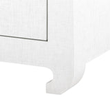 Villa & House Chiffon White Ming 2-Drawer Side Table