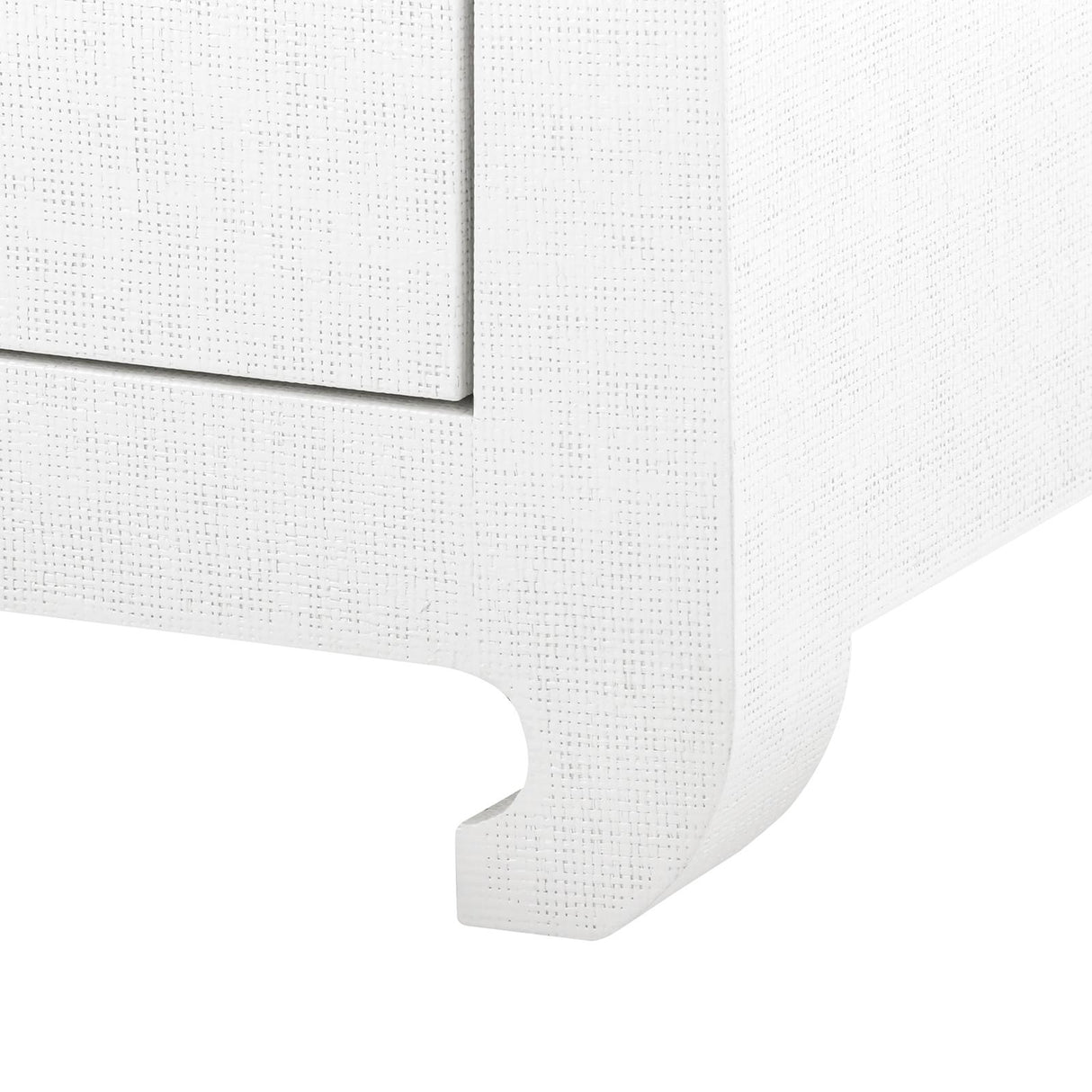 Villa & House Chiffon White Ming 2-Drawer Side Table
