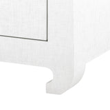 Villa & House Chiffon White Ming 2-Drawer Side Table