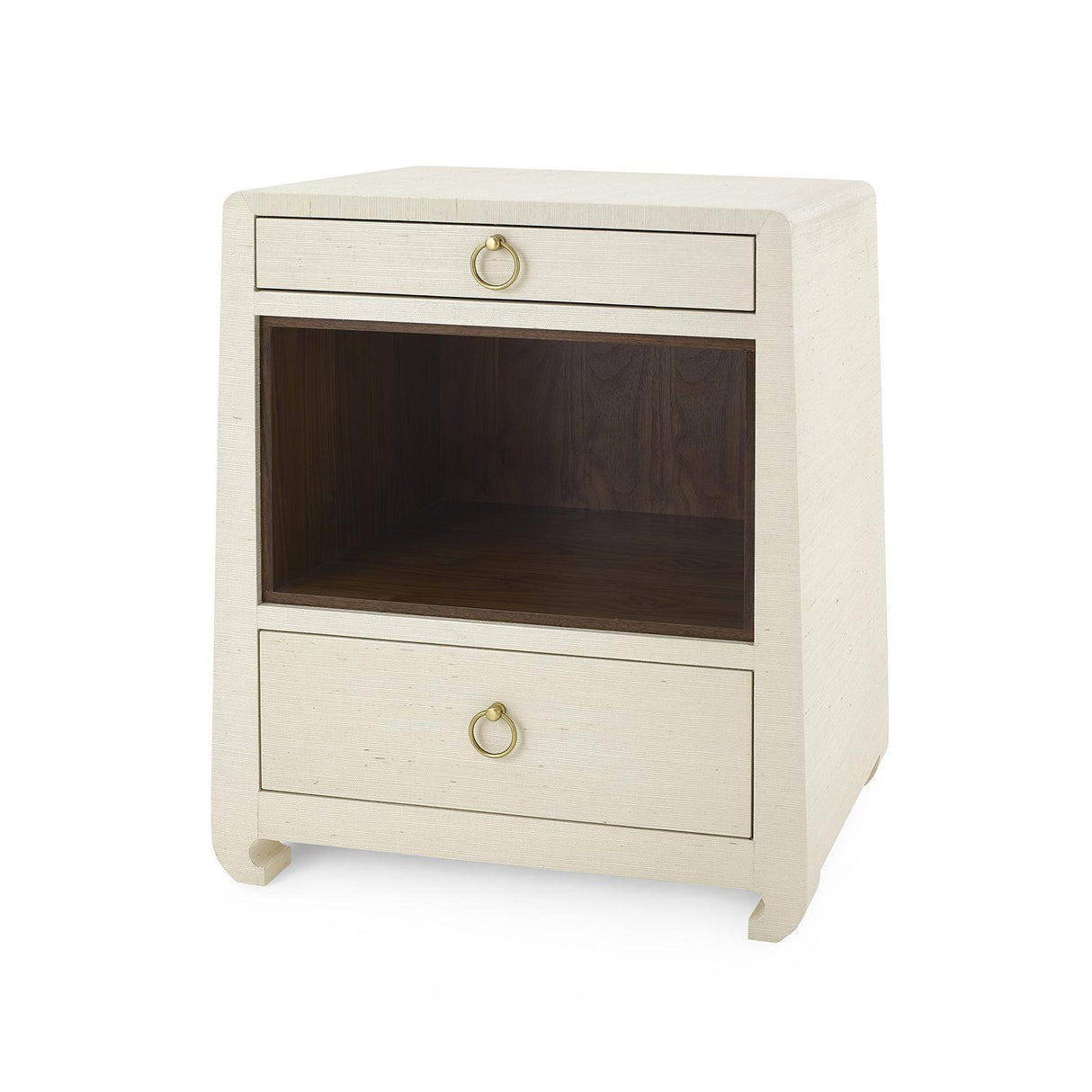 Villa & House Canvas Cream Ming 2-Drawer Side Table