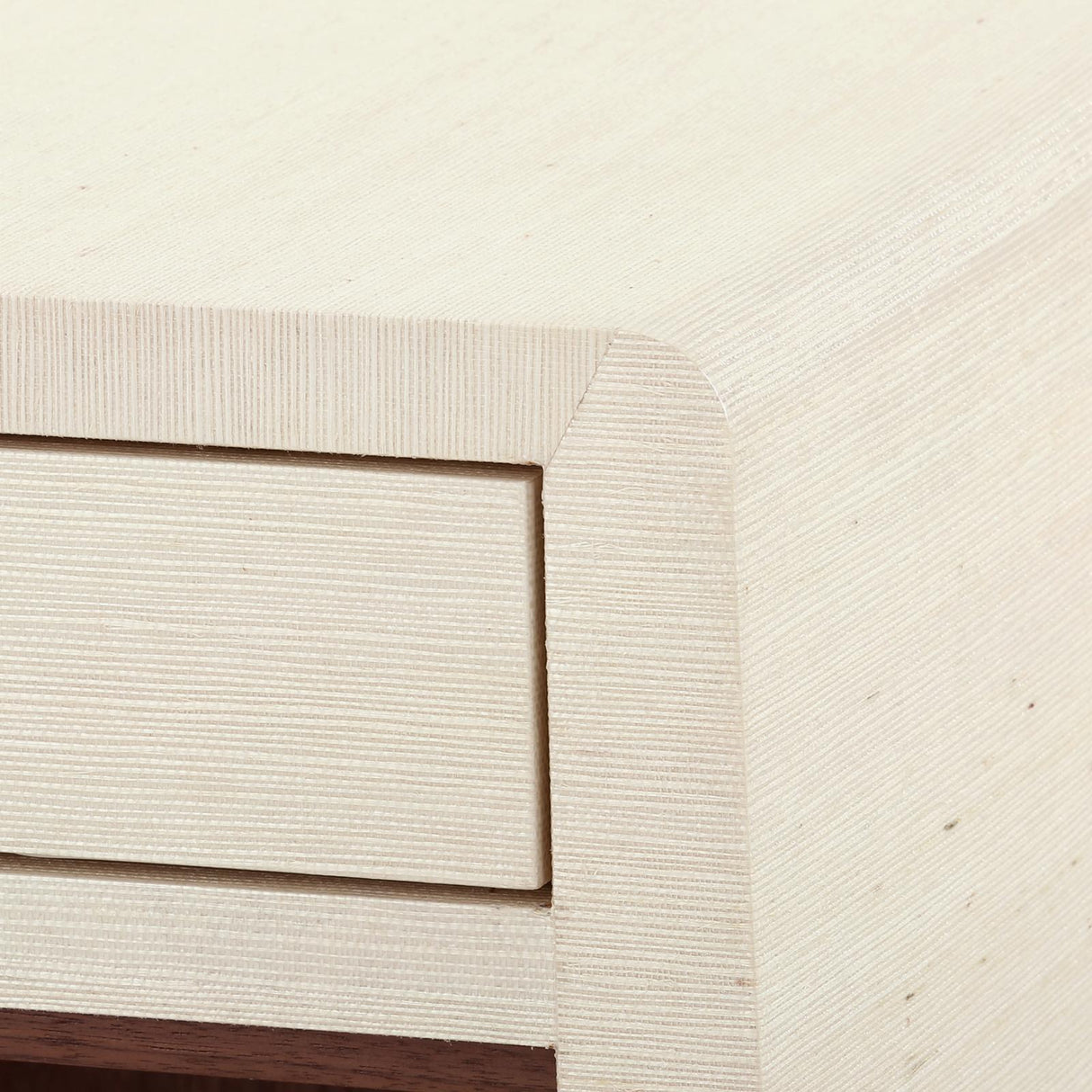 Villa & House Canvas Cream Ming 2-Drawer Side Table