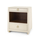 Villa & House Canvas Cream Ming 2-Drawer Side Table