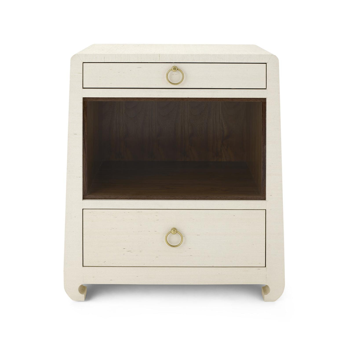 Villa & House Canvas Cream Ming 2-Drawer Side Table