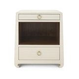 Villa & House Canvas Cream Ming 2-Drawer Side Table