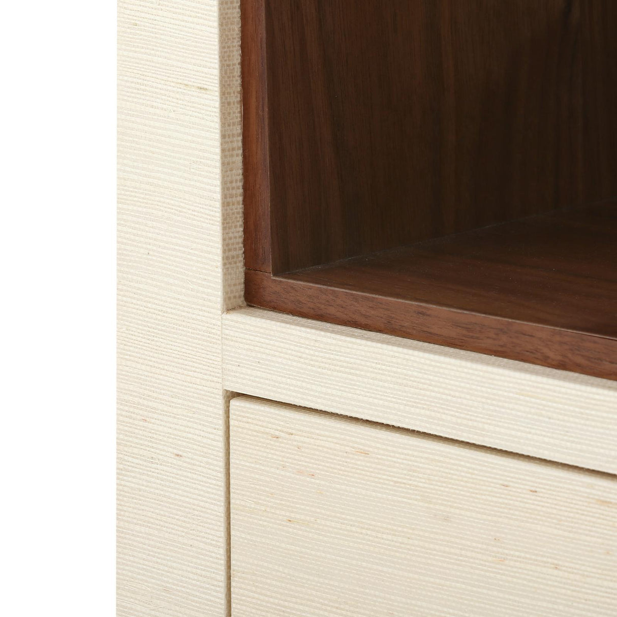 Villa & House Canvas Cream Ming 2-Drawer Side Table