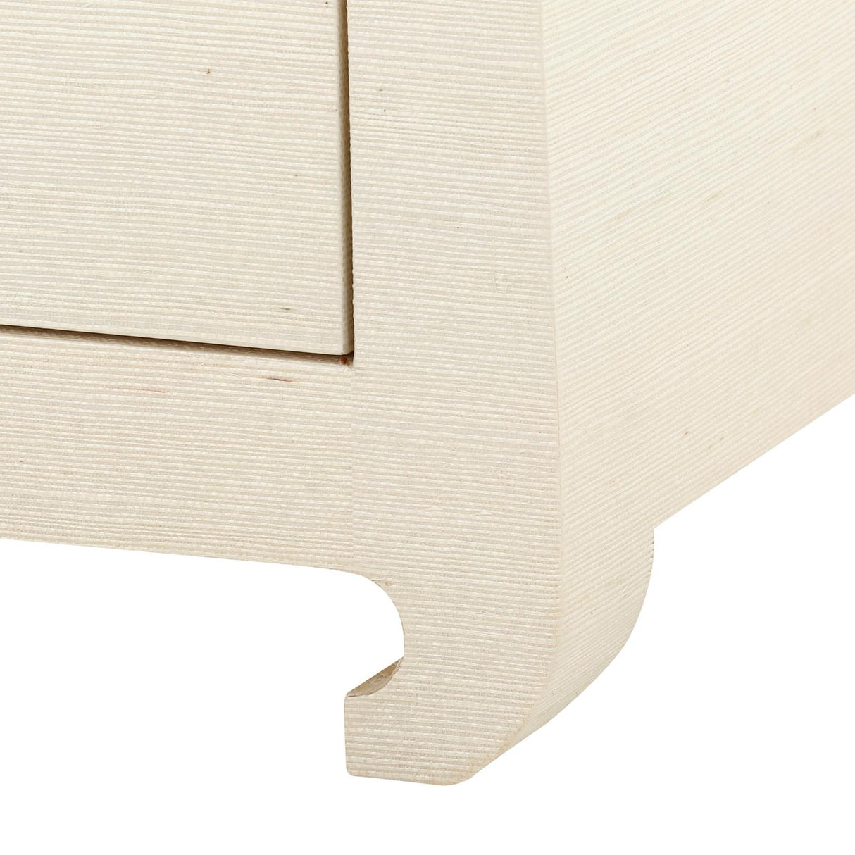 Villa & House Canvas Cream Ming 2-Drawer Side Table