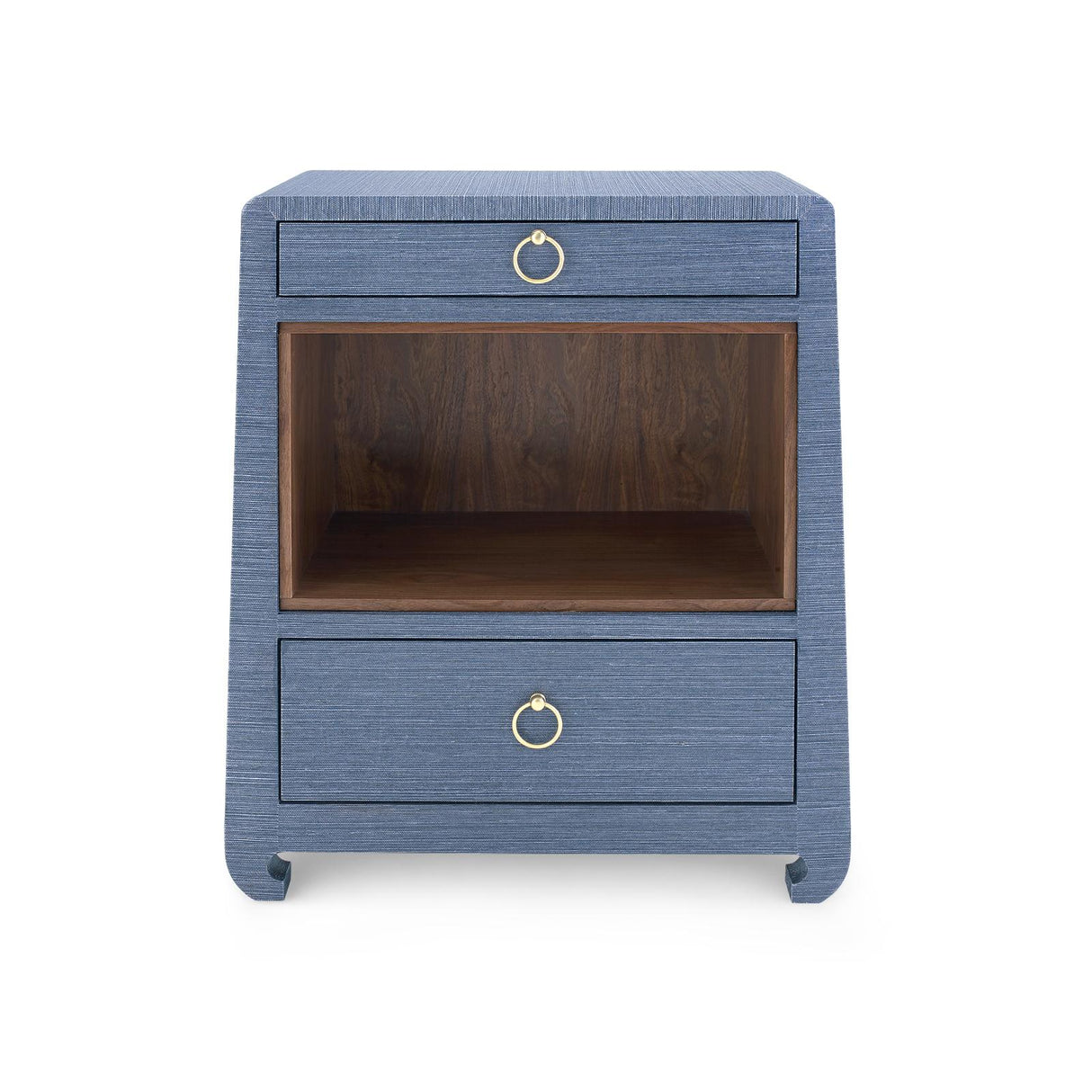 Villa & House Navy Blue Ming 2-Drawer Side Table