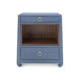 Villa & House Navy Blue Ming 2-Drawer Side Table