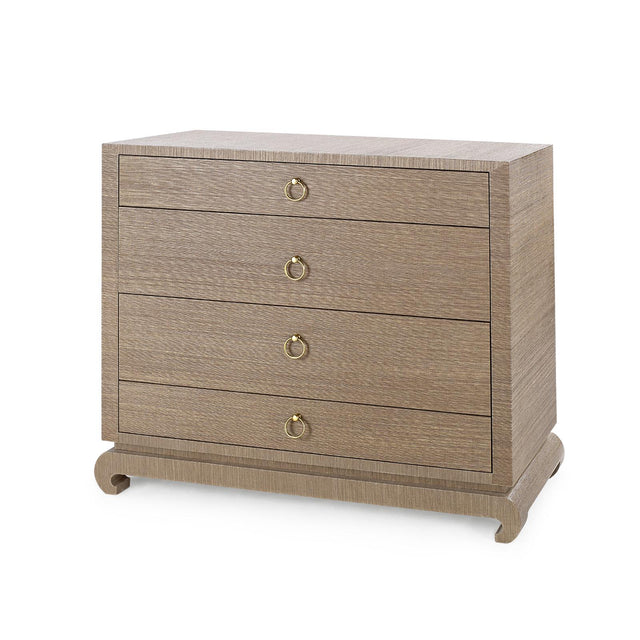 Villa & House Flax Brown Ming Large 4-Drawer