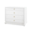 Villa & House Chiffon White Ming Large 4-Drawer