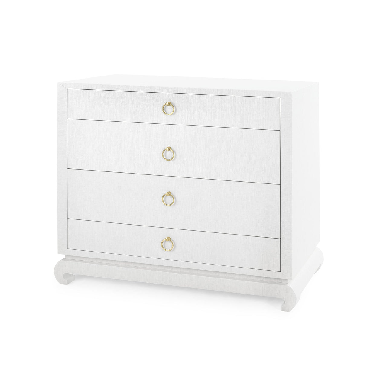 Villa & House Chiffon White Ming Large 4-Drawer