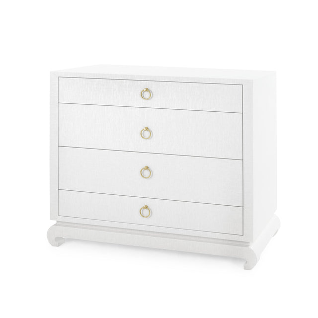 Villa & House Chiffon White Ming Large 4-Drawer