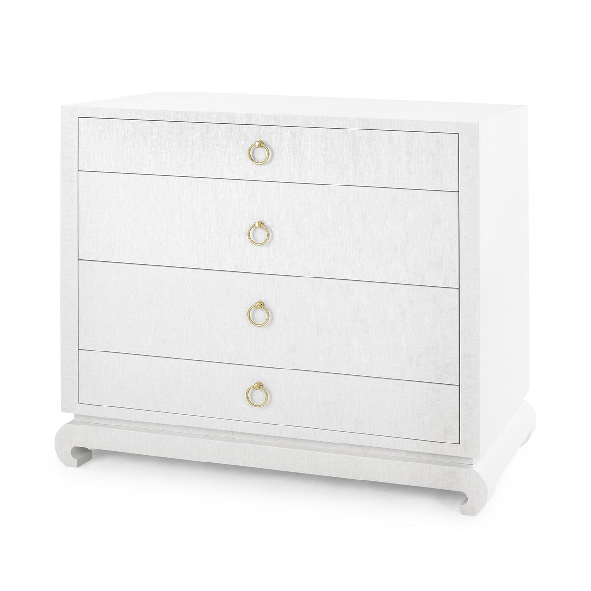 Villa & House Chiffon White Ming Large 4-Drawer