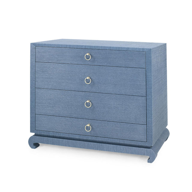 Villa & House Navy Blue Ming Large 4-Drawer